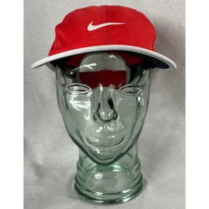 Nike Featherlight Dri-fit Women's Running Cap Red Pink Hat Lightweight